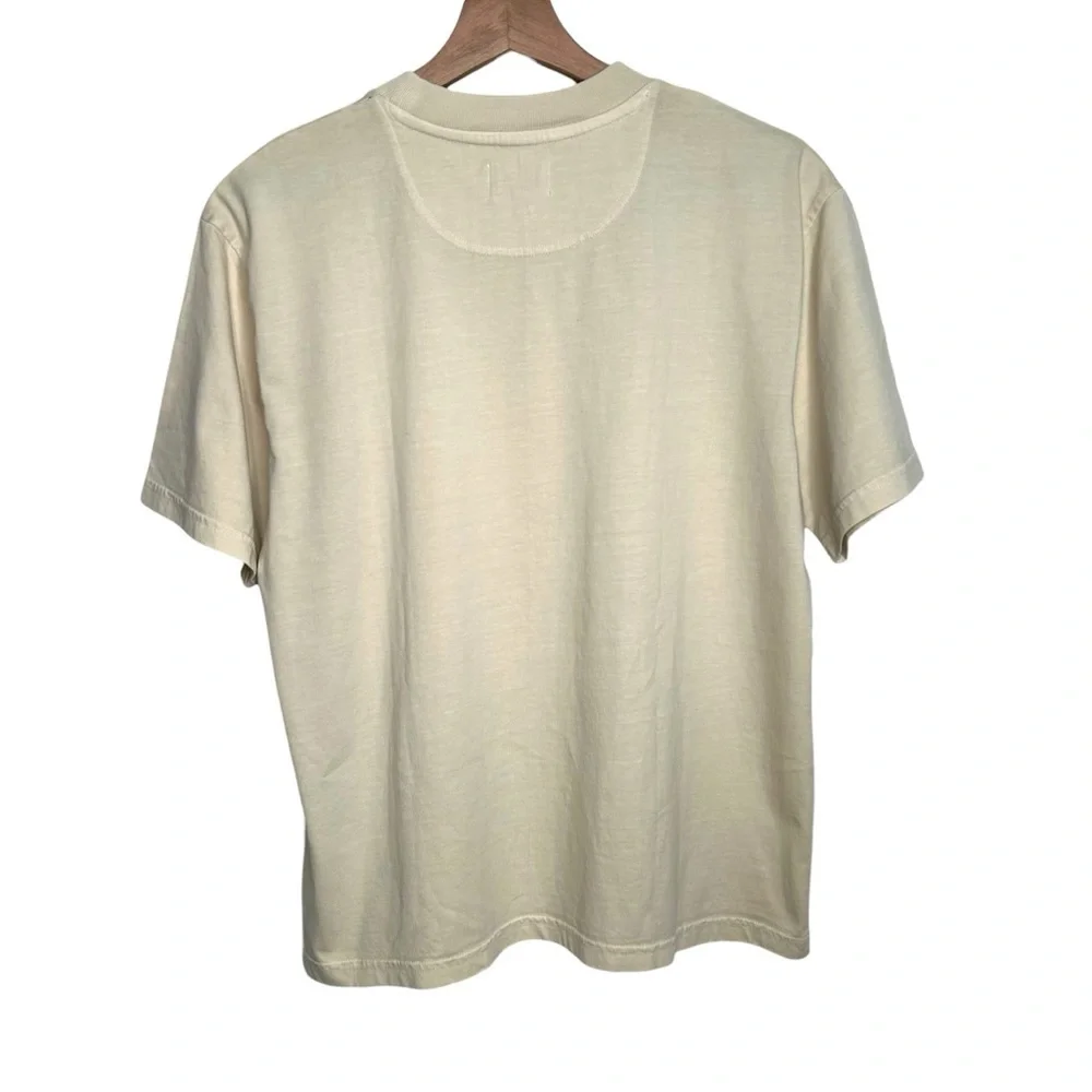MATE The Label Organic Cotton Heavyweight T- Shirt Bone Dress Clean Size Small - Picture 7 of 8
